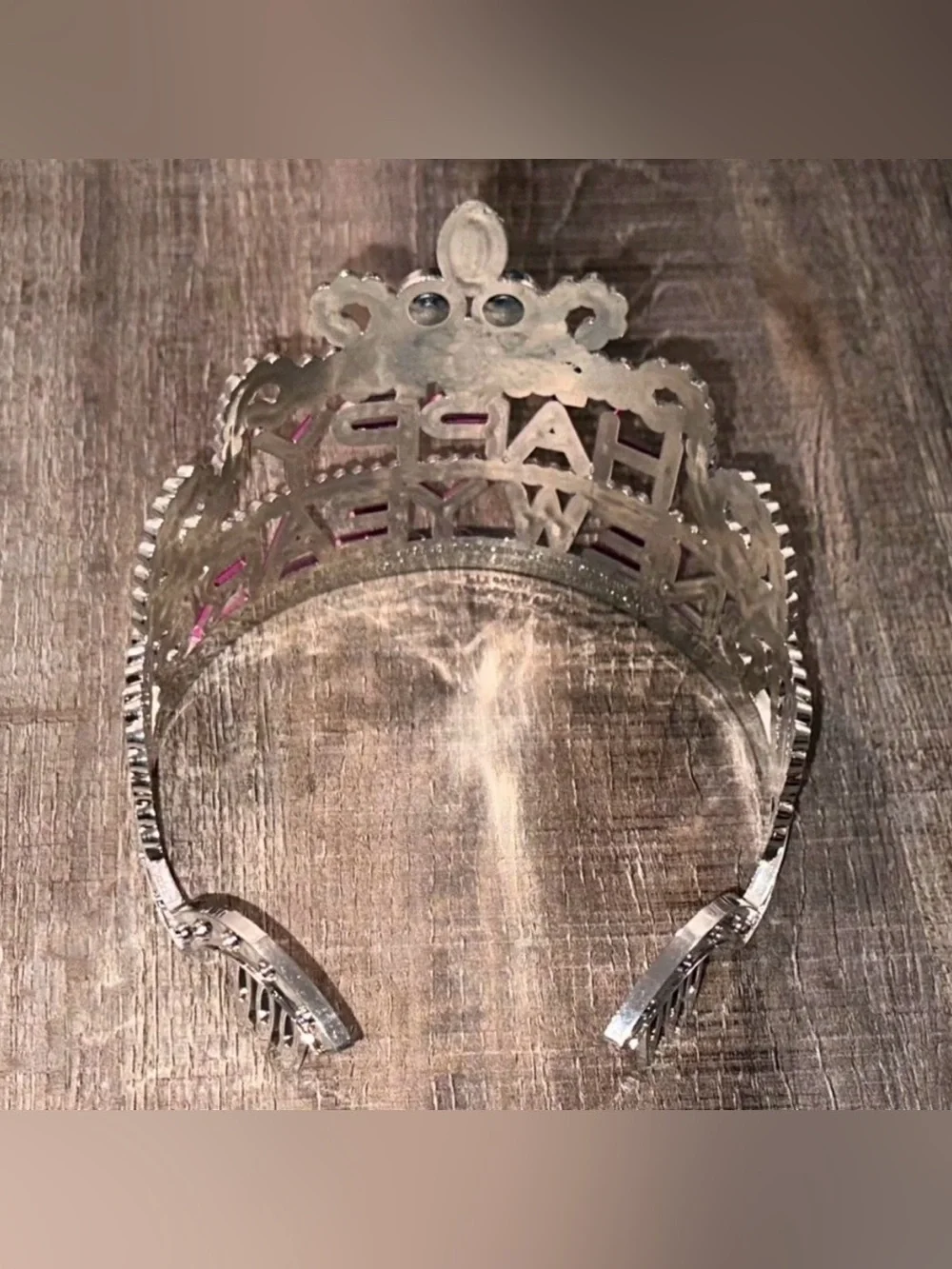 💞 New Happy New Year Pink & Silver Toy Tiara